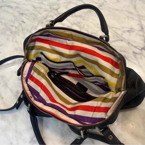 Kate Spade New York - Women’s Large Black Pebbled Leather Handbag / Crossbody - Picture 14 of 14